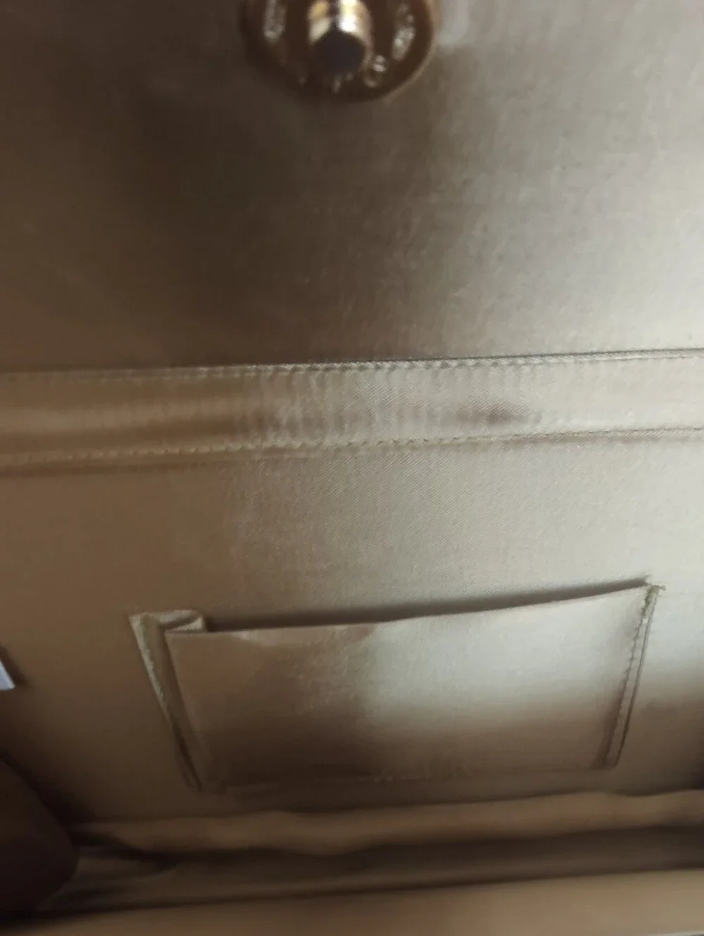 Elegant Metallic Gold Crossbody Clutch